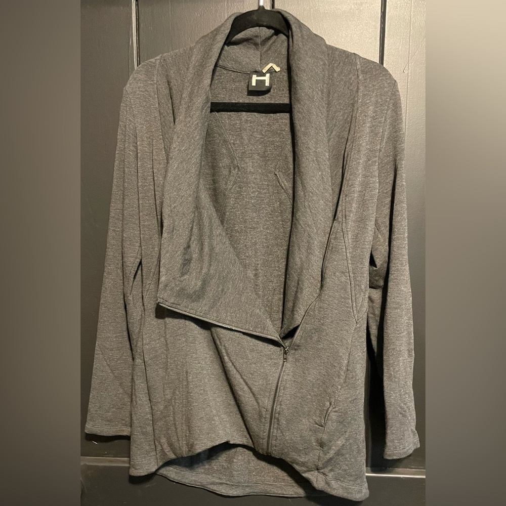 Cozy jersey cowl neck jacket